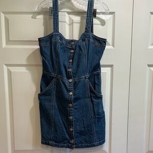 Levi's Blue Denim Mini Dress